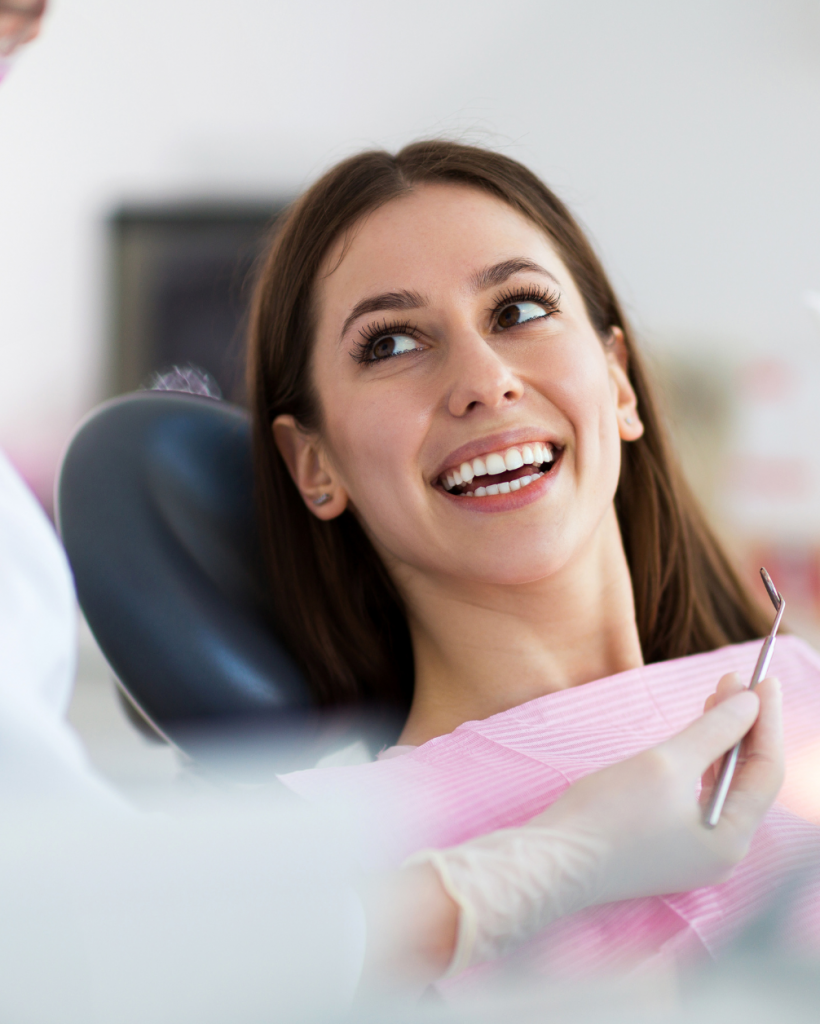 Women smiling